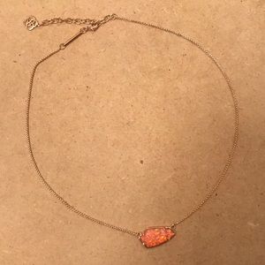 Rose cold pendant necklace